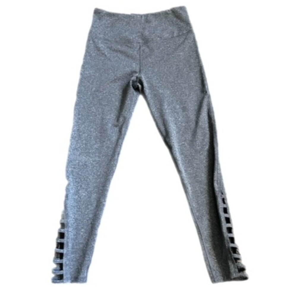 SO High Rise Sporty 7/8 Strappy Legging Gray Size S  New with Tags!